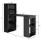 Costway Computer Desk Writing Workstation Office w/6-Tier Storage Shelves White\Black